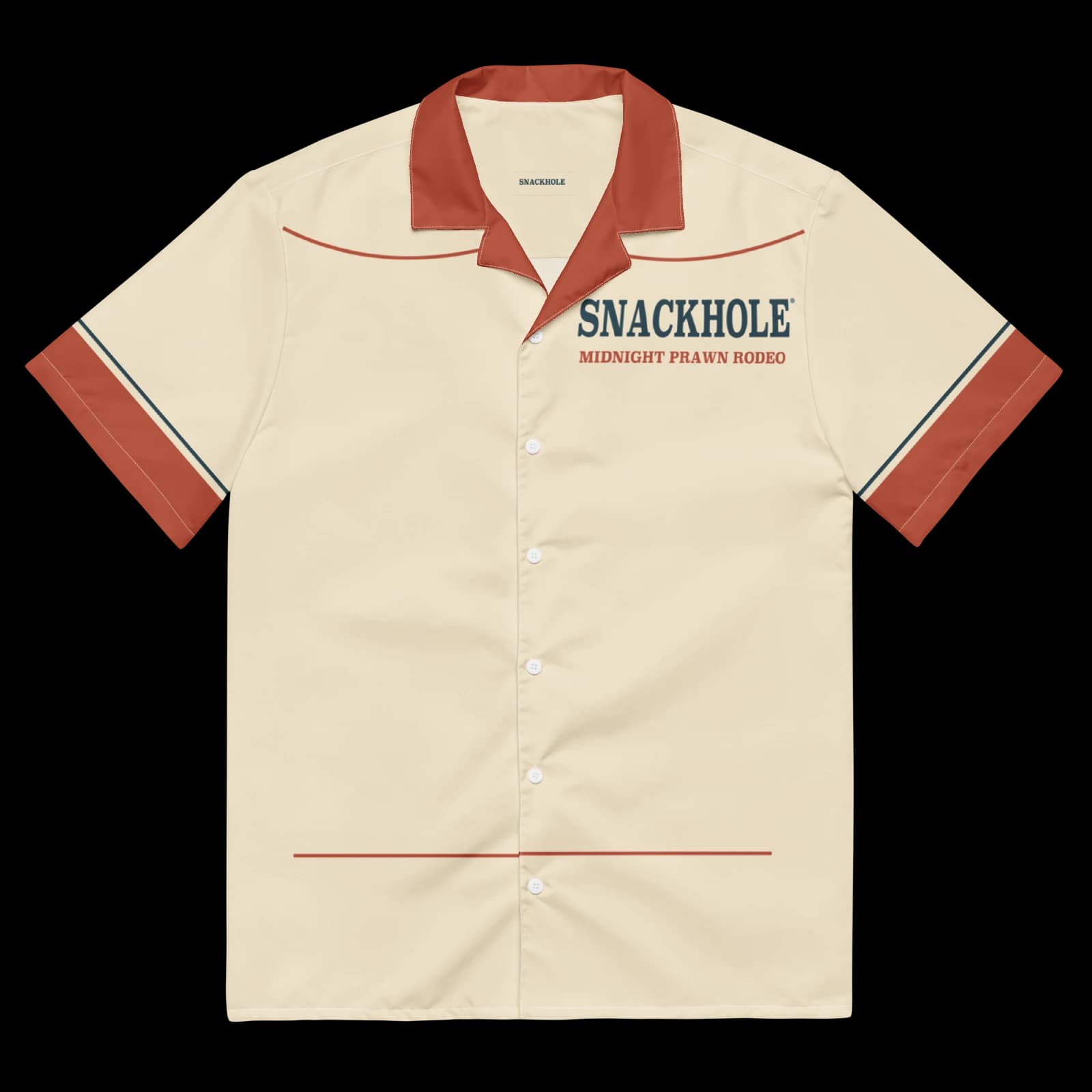 Midnight Prawn Rodeo — Western Resort Shirt