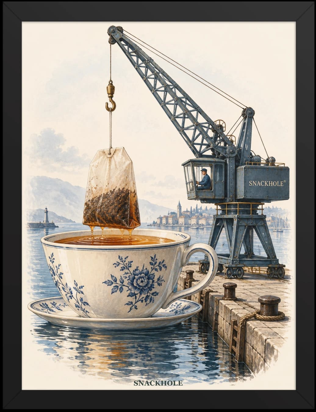 Heavy Pour — Framed Print