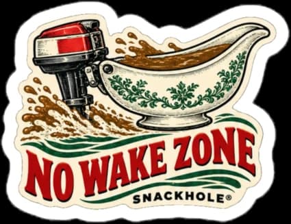No Wake Zone — Sticker