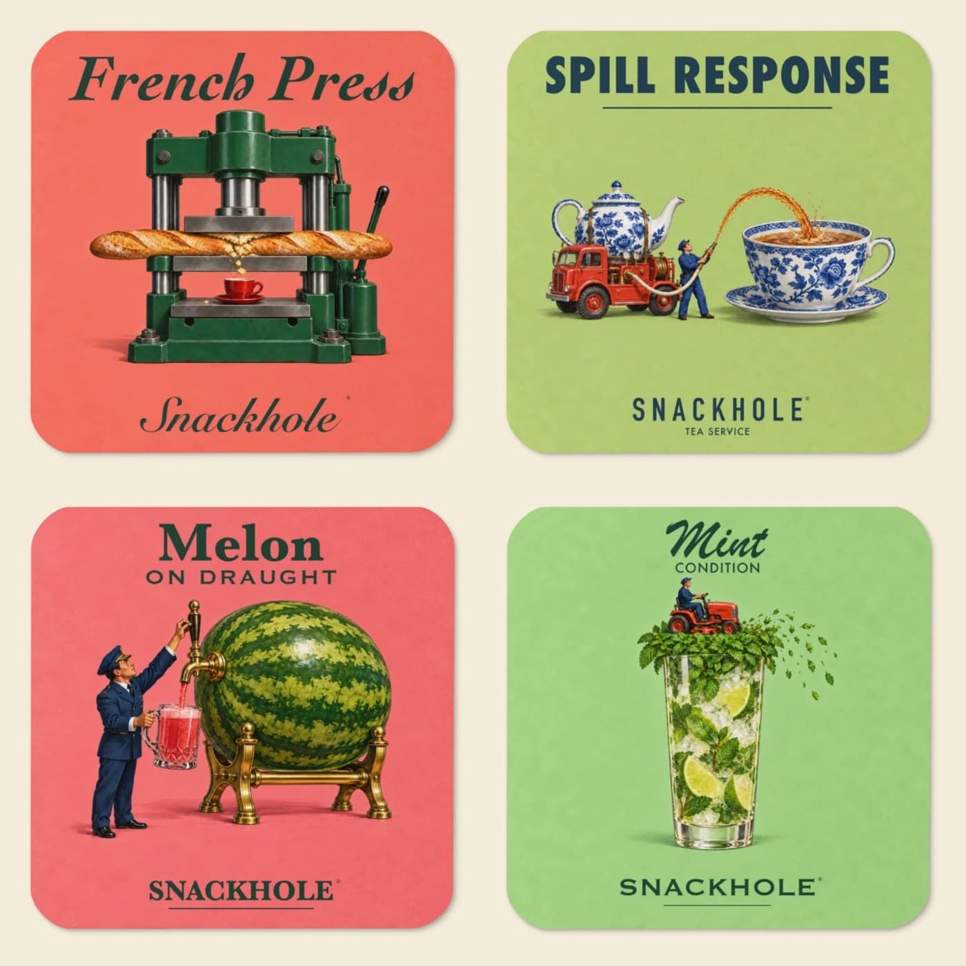 The Service Department — Coaster Set