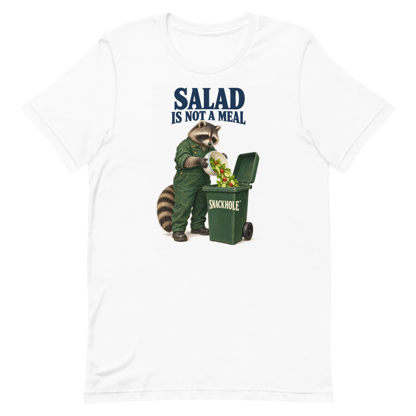 Green Waste — Tee — white illustrated T-shirt